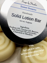 Load image into Gallery viewer, Lotion Bar - Sweet Dreams
